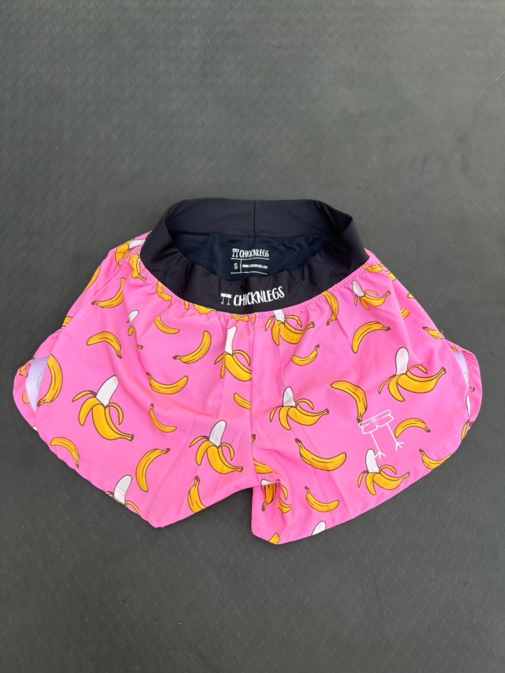 ChicknLegs Pink Banana Split Running Shorts Men’s S - Picture 5 of 6